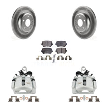 Charger l'image dans la galerie, Rear Brake Coated Rotor Ceramic Pad Kit With Calipers For 09 Audi A4 Quattro Convertible