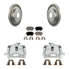 Charger l'image dans la galerie, Rear Brake Coated Rotor Ceramic Pad Kit With Calipers For 09 Audi A4 Quattro Sedan/Wagon