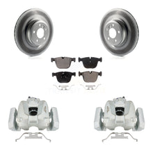 Load image into Gallery viewer, Rear Brake Coated Rotors Ceramic Pad Kit With Calipers For BMW 750Li xDrive 750i 550i GT