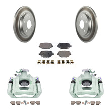Load image into Gallery viewer, Rear Disc Brake Caliper Coated Rotors And Ceramic Pads Kit For Ram C/V