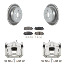 Charger l'image dans la galerie, Rear Disc Brake Coated Rotors Ceramic Pad Kit With Calipers For Jeep Liberty Dodge Nitro