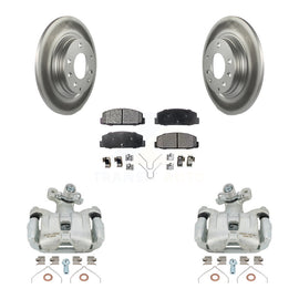 [Rear] 2003-2005 Mazda 6 Coated Brake Rotor Caliper Kit & Ceramic Pads For Max Safe Braking