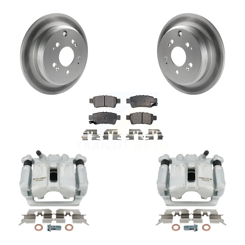 [Rear] 2005-2010 Honda Odyssey Coated Brake Rotor Caliper Kit & Ceramic Pads For Max Safe Braking