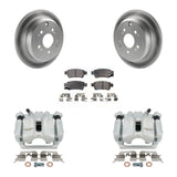 [Rear] 2005-2010 Honda Odyssey Coated Brake Rotor Caliper Kit & Ceramic Pads For Max Safe Braking