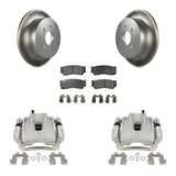 [Rear] 2007-2009 Hyundai Santa Fe Coated Brake Rotor Caliper Kit & Ceramic Pads For Max Safe Braking