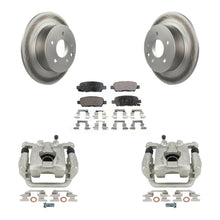 Charger l'image dans la galerie, Rear Disc Brake Coated Rotors And Ceramic Pad Kit With Calipers For Nissan Altima Maxima