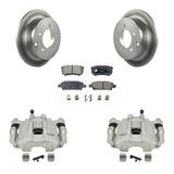 [Rear] 08-09 Dodge Caliber R/T/SXT Coated Brake Rotor Caliper Kit & Ceramic Pads For Max Safe Braking