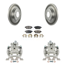Charger l'image dans la galerie, Rear Brake Coated Rotors &amp; Ceramic Pad Kit With Calipers For Ford Fusion Mazda 6 Lincoln