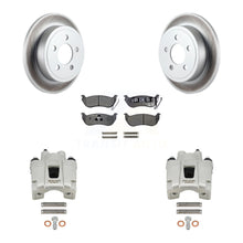 Load image into Gallery viewer, Rear Disc Brake Coated Rotors Ceramic Pad Kit With Calipers For Jeep Liberty Wrangler TJ