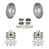 [Rear] 10-11 Honda Accord Crosstour Coated Brake Rotor Caliper Kit & Ceramic Pads For Max Safe Braking