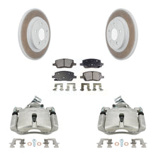 Load image into Gallery viewer, Rear Brake Coated Rotor And Ceramic Pad Kit With Calipers For Chevrolet Uplander Pontiac