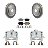 [Rear] 2012 Audi A5 Quattro Coated Brake Rotor Caliper Kit & Ceramic Pads For Max Safe Braking