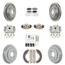Load image into Gallery viewer, Front Rear Brake Caliper Coat Rotor Drum Ceramic Pad Shoe Cylinder Hardware Kit For