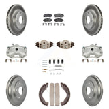 Front Rear Brake Caliper Coat Rotor Drum Ceramic Pad Shoe Cylinder Hardware Kit For