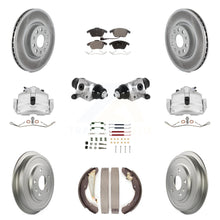 Load image into Gallery viewer, Front Rear Brake Caliper Coat Rotor Drum Ceramic Pad Shoe Cylinder Hardware Kit For
