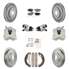 Load image into Gallery viewer, Front Rear Brake Caliper Coat Rotor Drum Ceramic Pad Shoe Cylinder Hardware Kit For