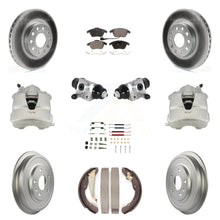 Load image into Gallery viewer, Front Rear Brake Caliper Coat Rotor Drum Ceramic Pad Shoe Cylinder Hardware Kit For