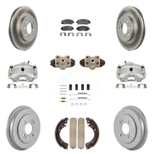 Load image into Gallery viewer, Front Rear Brake Caliper Coat Rotor Drum Ceramic Pad Shoe Cylinder Hardware Kit For
