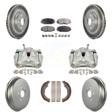 Charger l'image dans la galerie, Front Rear Disc Brake Caliper Coat Rotor Drum Ceramic Pad Kit For Toyota Corolla