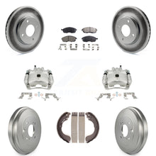Load image into Gallery viewer, Front Rear Brake Caliper Coat Rotor Drum Ceramic Pad Kit (8Pc) For Nissan Sentra