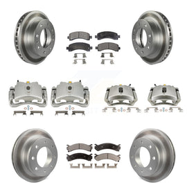 Front Rear Brake Caliper Coat Rotor Ceramic Pad Kit (10Pc) For Chevrolet Express