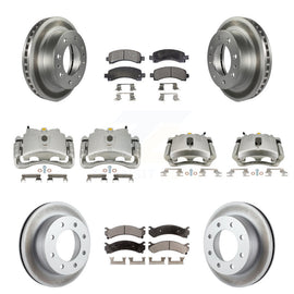 Front Rear Brake Caliper Coat Rotor Ceramic Pad Kit (10Pc) For Chevrolet Express
