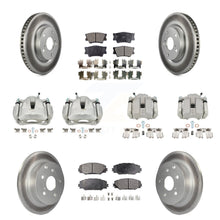 Charger l'image dans la galerie, Front Rear Disc Brake Caliper Coat Rotors Ceramic Pad Kit (10Pc) For Toyota RAV4