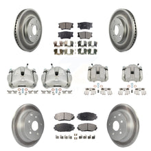 Charger l'image dans la galerie, Front Rear Disc Brake Caliper Coat Rotors Ceramic Pad Kit (10Pc) For Toyota RAV4