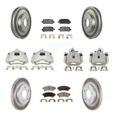 Front Rear Brake Caliper Coat Rotor And Ceramic Pad Kit (10Pc) For Pontiac Grand