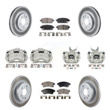 Front Rear Brake Caliper Coat Rotor & Ceramic Pad Kit (10Pc) For Chevrolet Sonic