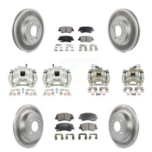 Load image into Gallery viewer, Front Rear Disc Brake Caliper Coat Rotors And Ceramic Pad Kit (10Pc) For Kia Rio