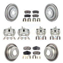 Load image into Gallery viewer, Front Rear Brake Caliper Coat Rotors &amp; Ceramic Pad Kit (10Pc) For Hyundai Tucson