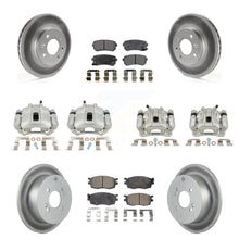 Load image into Gallery viewer, Front Rear Brake Caliper Coat Rotors &amp; Ceramic Pad Kit (10Pc) For Hyundai Accent