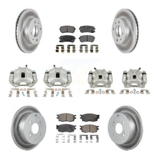 Load image into Gallery viewer, Front Rear Brake Caliper Coat Rotors &amp; Ceramic Pad Kit (10Pc) For Hyundai Accent