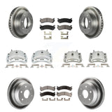 Front Rear Brake Caliper Coat Rotor Ceramic Pad Kit (10Pc) For Chevrolet 2500 HD