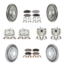 Charger l'image dans la galerie, Front Rear Disc Brake Caliper Coat Rotors Ceramic Pad Kit (10Pc) For Nissan LEAF