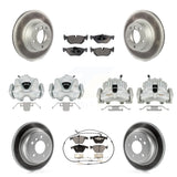 Front Rear Brake Caliper Coat Rotor & Ceramic Pad Kit (10Pc) For BMW 328i xDrive