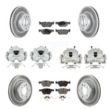 Front Rear Brake Caliper Coat Rotor And Ceramic Pad Kit (10Pc) For BMW 328i 323i