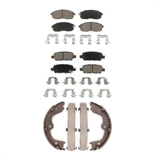 Load image into Gallery viewer, Front Rear Ceramic Brake Pads &amp; Parking Shoes Kit For Nissan Altima INFINITI G35