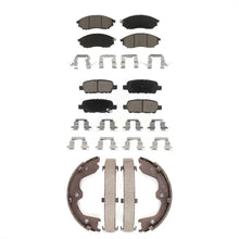 Load image into Gallery viewer, Front Rear Ceramic Brake Pads &amp; Parking Shoe Kit For INFINITI G37 G35 M35 Nissan