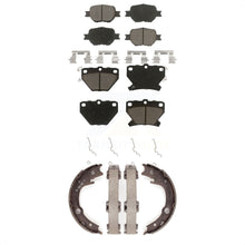 Load image into Gallery viewer, Front Rear Ceramic Brake Pads And Parking Shoes Kit For Toyota Celica