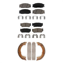 Charger l'image dans la galerie, Front Rear Ceramic Brake Pads And Parking Shoes Kit For 2003-2009 Kia Sorento