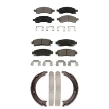 Load image into Gallery viewer, Front Rear Ceramic Brake Pads Parking Shoe Kit For Chevrolet Traverse GMC Acadia