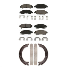 Charger l'image dans la galerie, Front Rear Ceramic Brake Pads And Parking Shoes Kit For Cadillac XTS