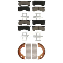 Load image into Gallery viewer, Front Rear Ceramic Brake Pads &amp; Parking Shoes Kit For GMC Chevrolet C5500 Kodiak