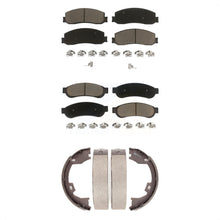 Load image into Gallery viewer, Front Rear Ceramic Brake Pads &amp; Parking Shoe Kit For Ford F-250 Super Duty F-350