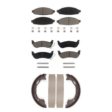Load image into Gallery viewer, Front Rear Ceramic Brake Pads &amp; Parking Shoe Kit For Ford Crown Victoria Lincoln