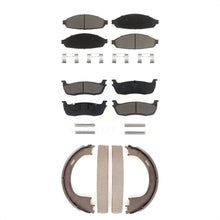 Charger l'image dans la galerie, Front Rear Ceramic Brake Pads &amp; Parking Shoes Kit For Lincoln Town Car Limousine