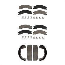 Load image into Gallery viewer, Front Rear Ceramic Brake Pads &amp; Parking Shoe Kit For Chevrolet Silverado 2500 HD