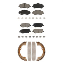 Load image into Gallery viewer, Front Rear Ceramic Brake Pads &amp; Parking Shoe Kit For Jeep Wrangler Liberty Dodge
